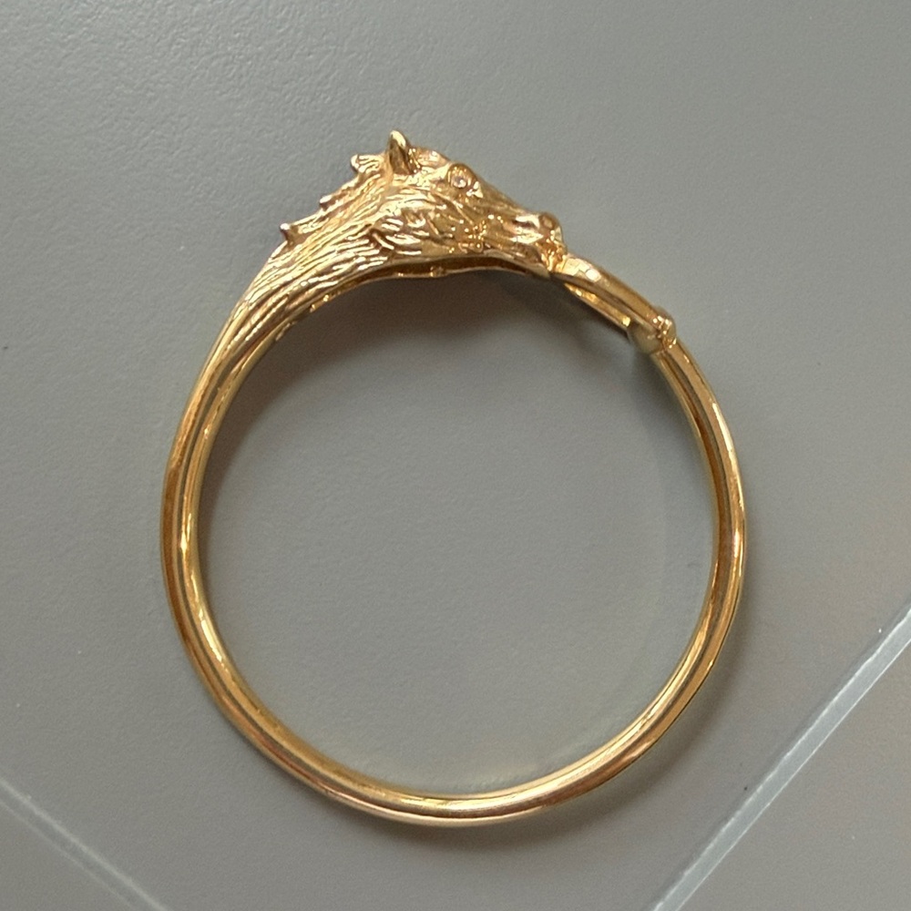 C. Wonder Gold Horse Head Bangle Bracelet